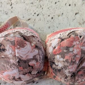 Ewa Michalak Floral Lace Trim Bra Size 80G